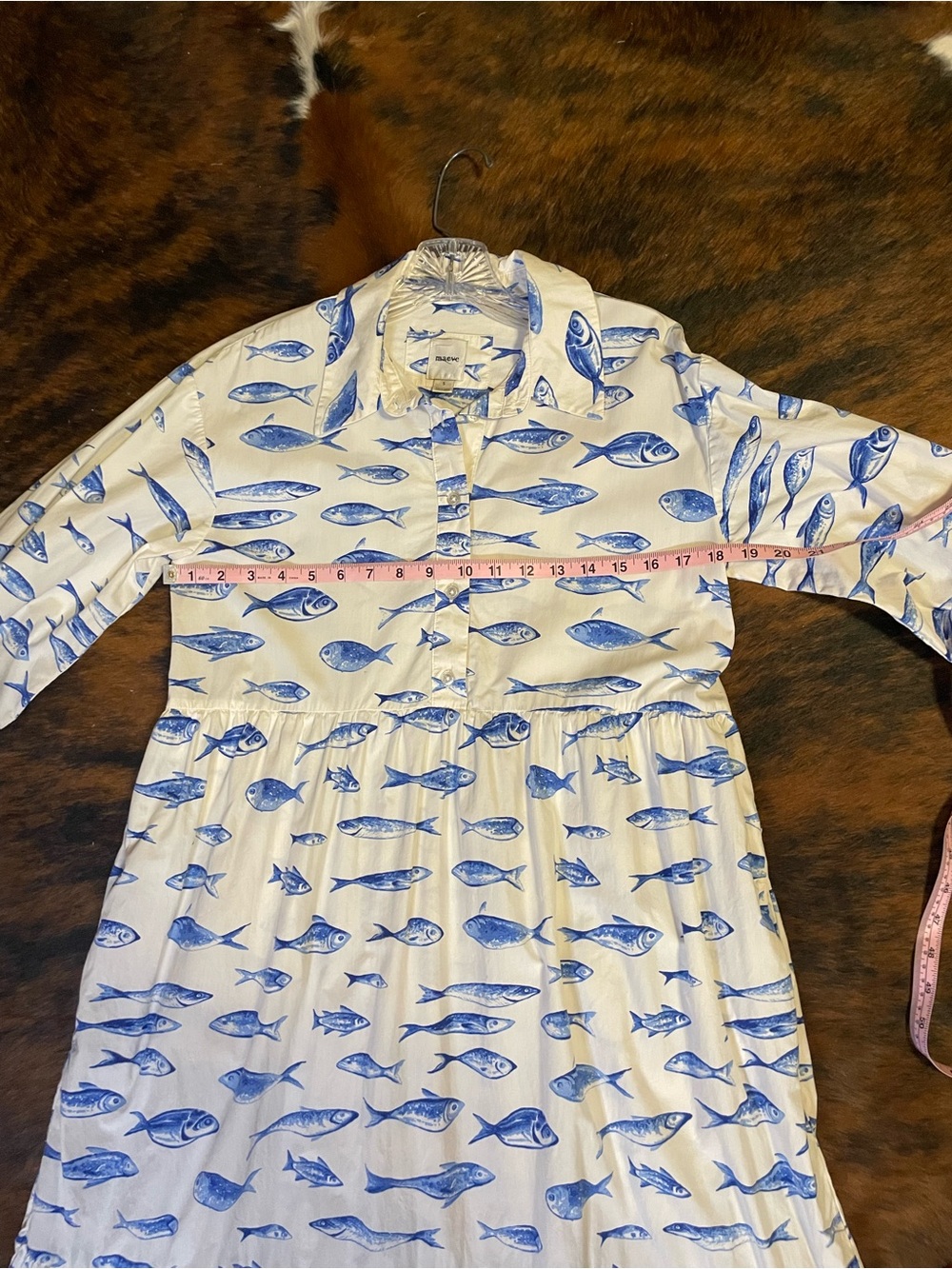 Anthropologie Maeve Bettina tiered shirt dress - Picture 7 of 9